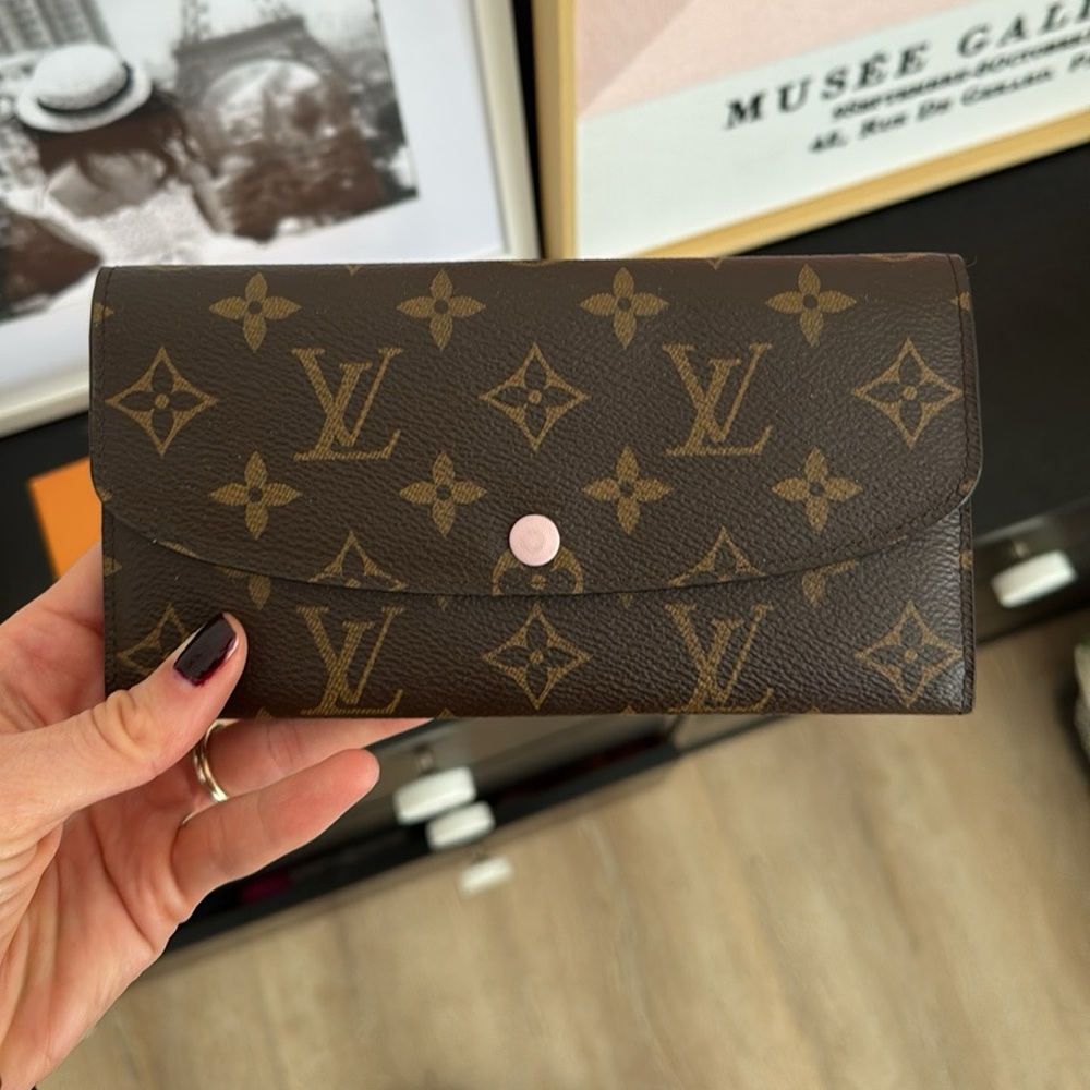Louis Vuitton Emilie Wallet Monogram Rose Ballerine